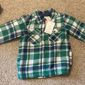 Aspen Kids Green Plaid Shirt